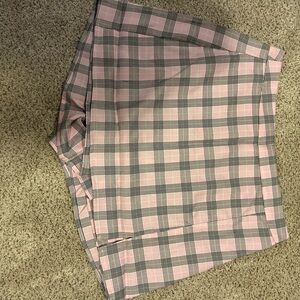 Franco Pink and Gray Plaid Skirt size Large